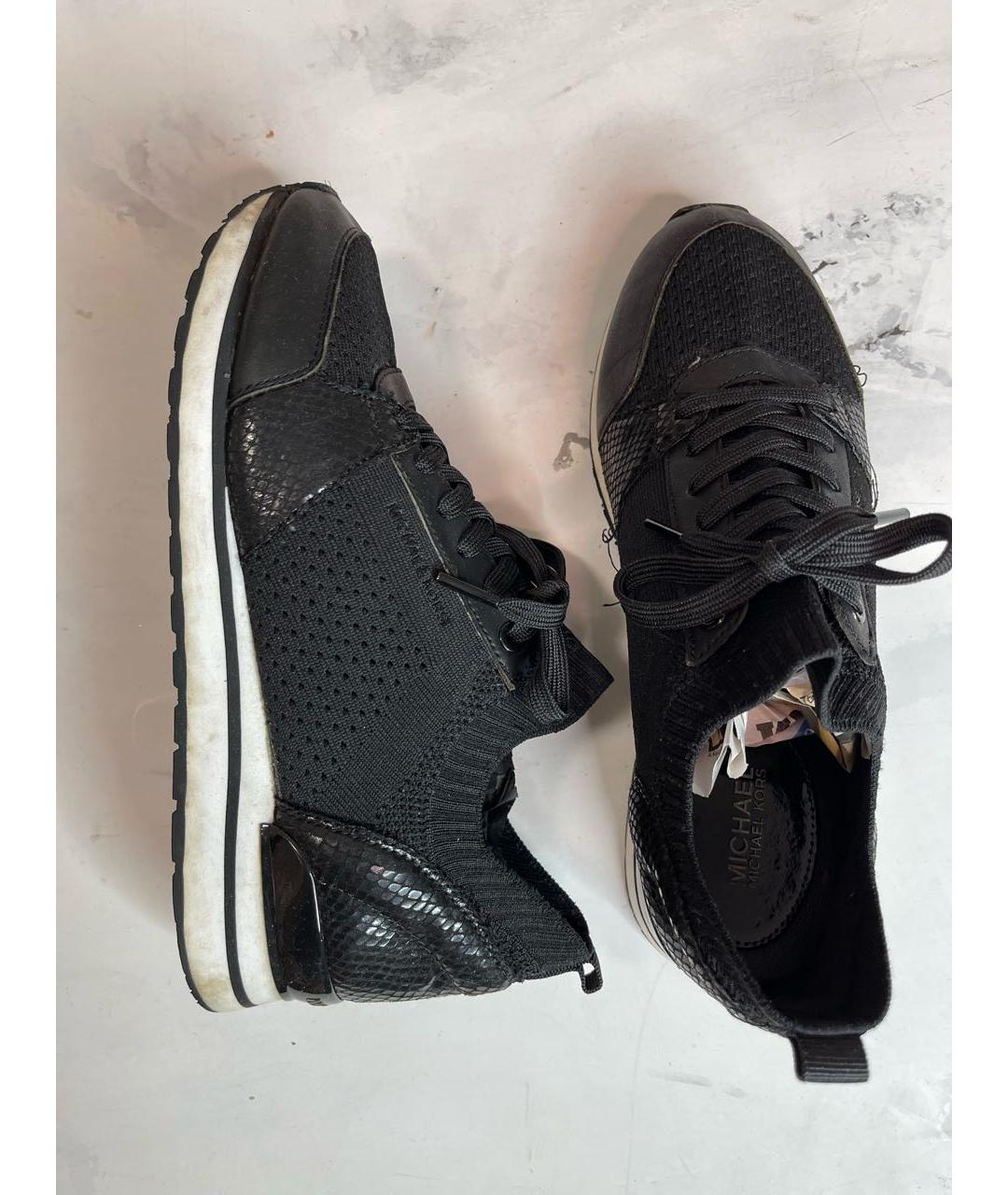 MICHAEL KORS Черные текстильные кроссовки, фото 5