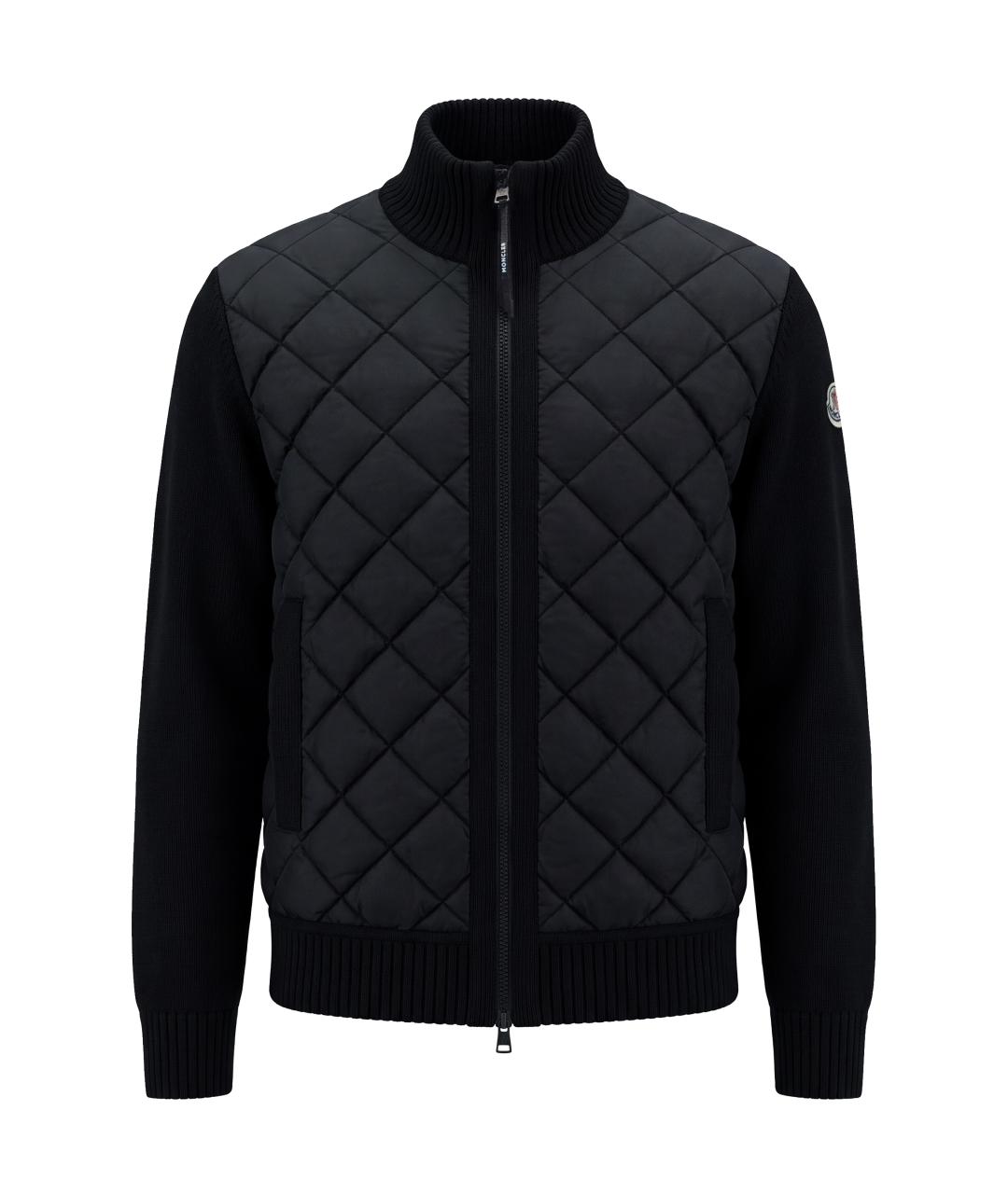 MONCLER Черная полиамидовая куртка, фото 3