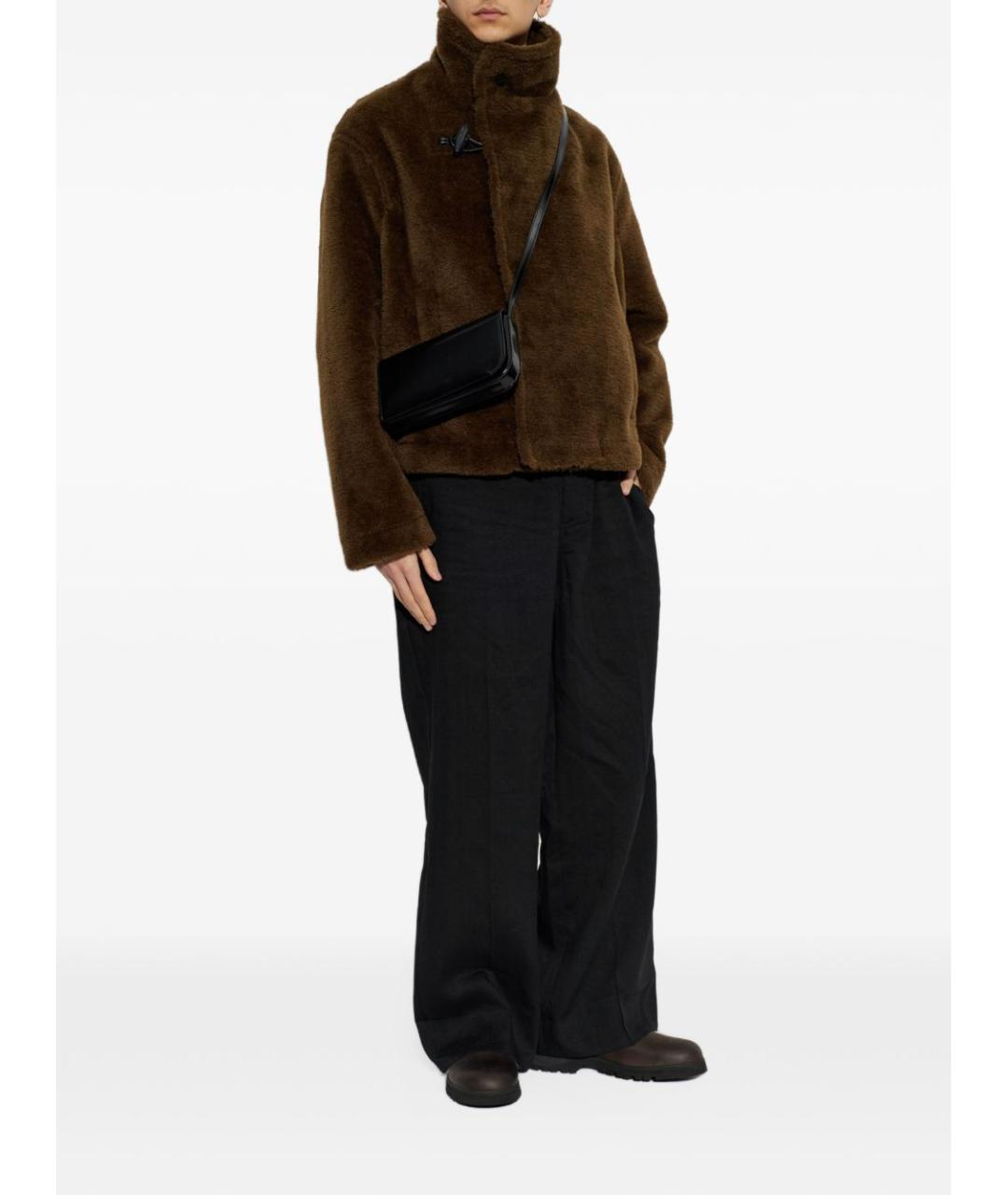 JACQUEMUS Коричневая полиэстеровая куртка, фото 3