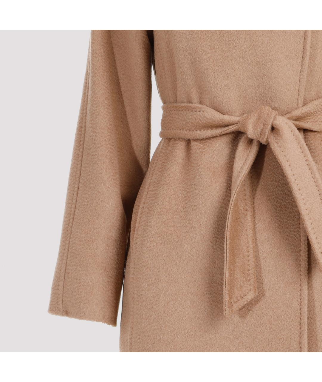 MAX MARA Бежевое шерстяное пальто, фото 4