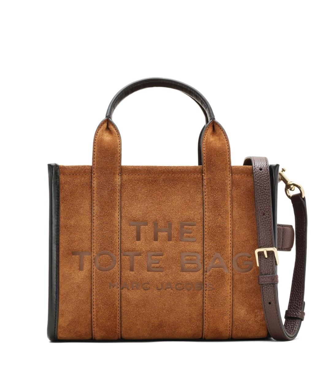 MARC JACOBS Коричневая замшевая сумка тоут, фото 1