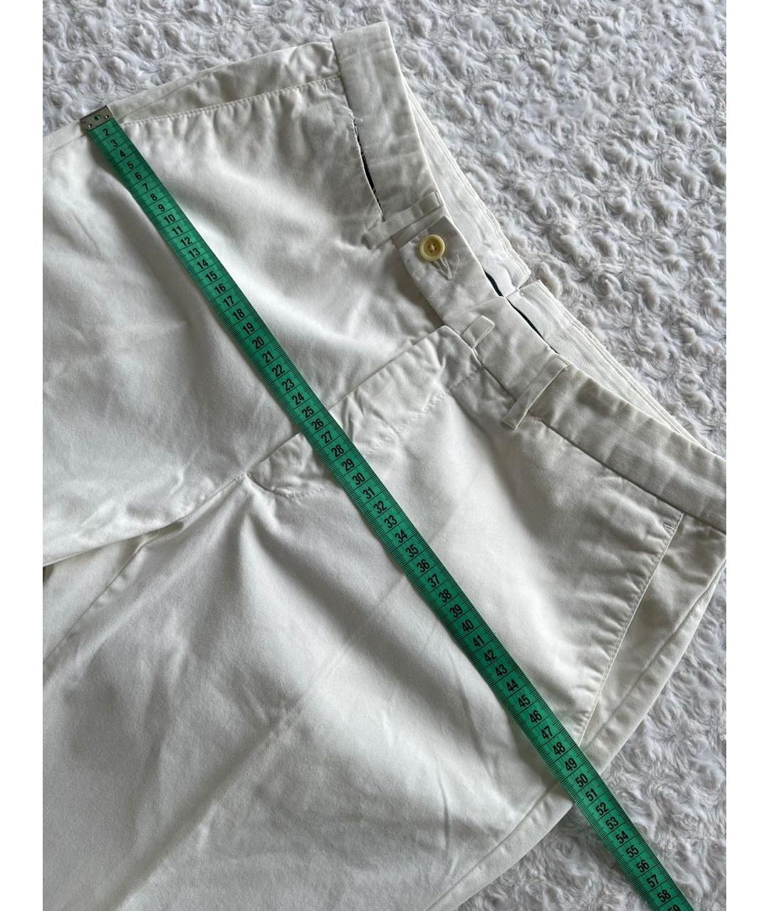HACKETT Белые хлопковые брюки чинос, фото 3