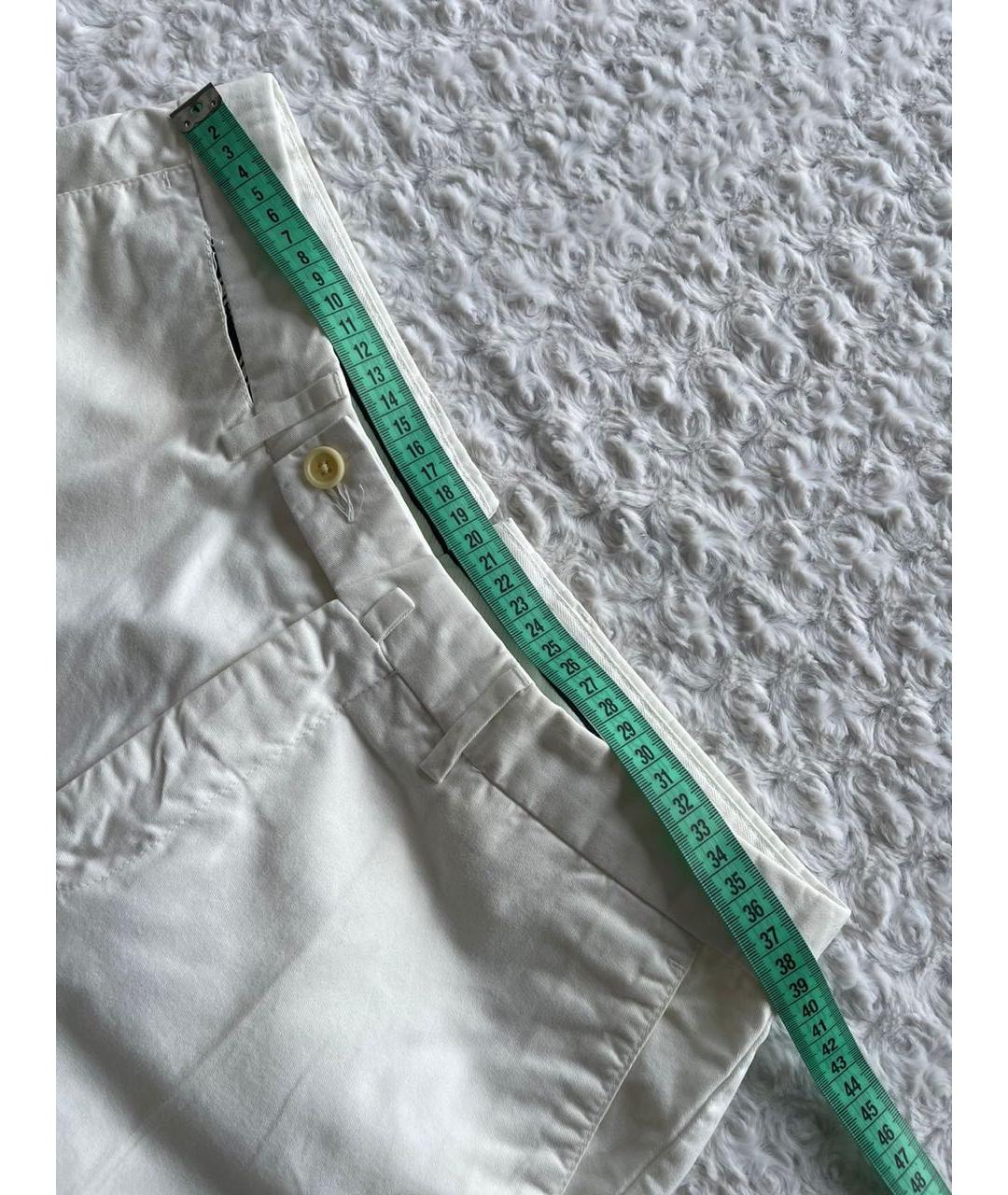 HACKETT Белые хлопковые брюки чинос, фото 4