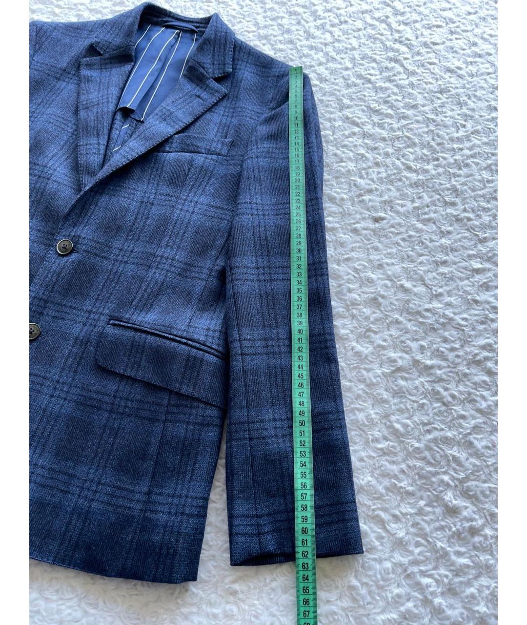 HACKETT Синий шерстяной жакет/пиджак, фото 5