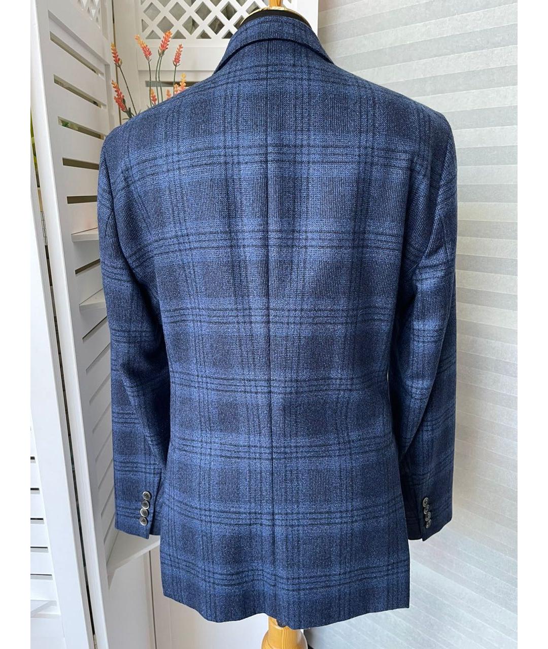HACKETT Синий шерстяной жакет/пиджак, фото 2