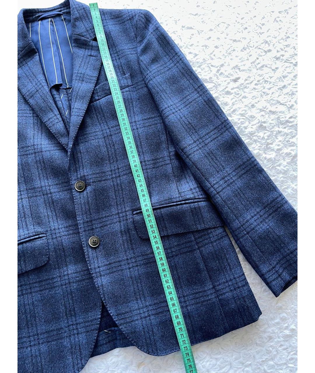 HACKETT Синий шерстяной жакет/пиджак, фото 4