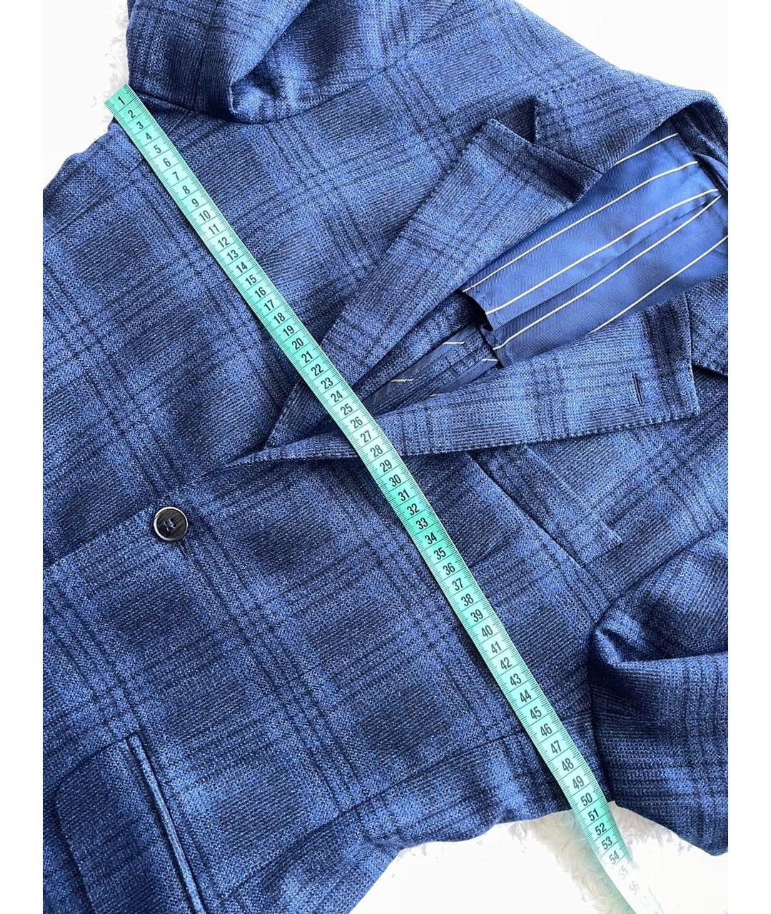 HACKETT Синий шерстяной жакет/пиджак, фото 3