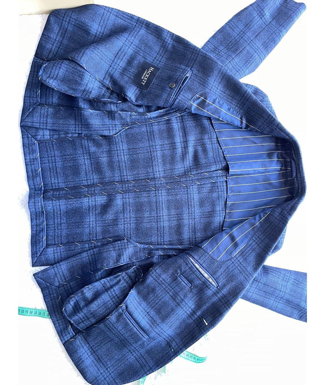 HACKETT Синий шерстяной жакет/пиджак, фото 7