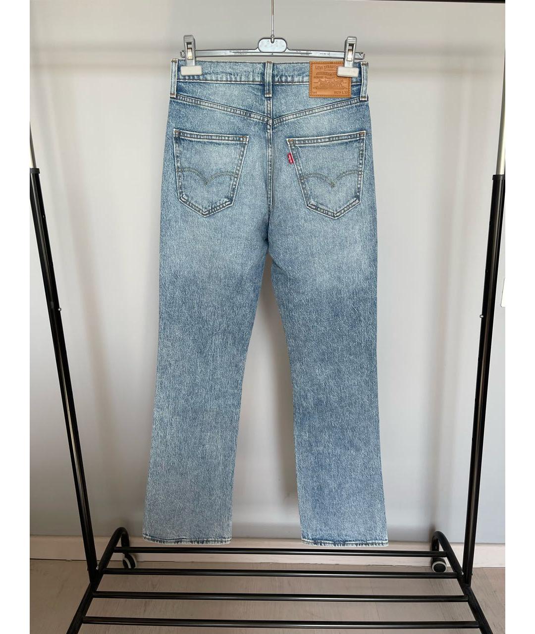 LEVI'S Голубые хлопко-эластановые джинсы, фото 2