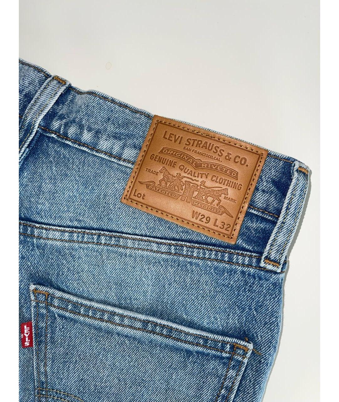 LEVI'S Голубые хлопко-эластановые джинсы, фото 5