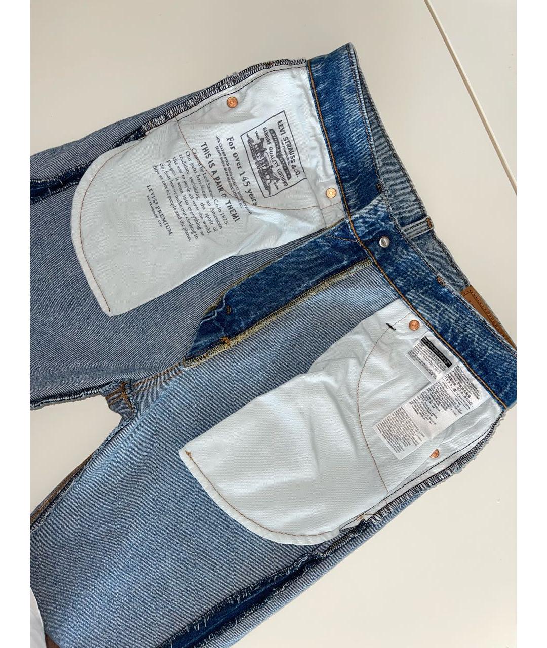 LEVI'S Голубые хлопко-эластановые джинсы, фото 3