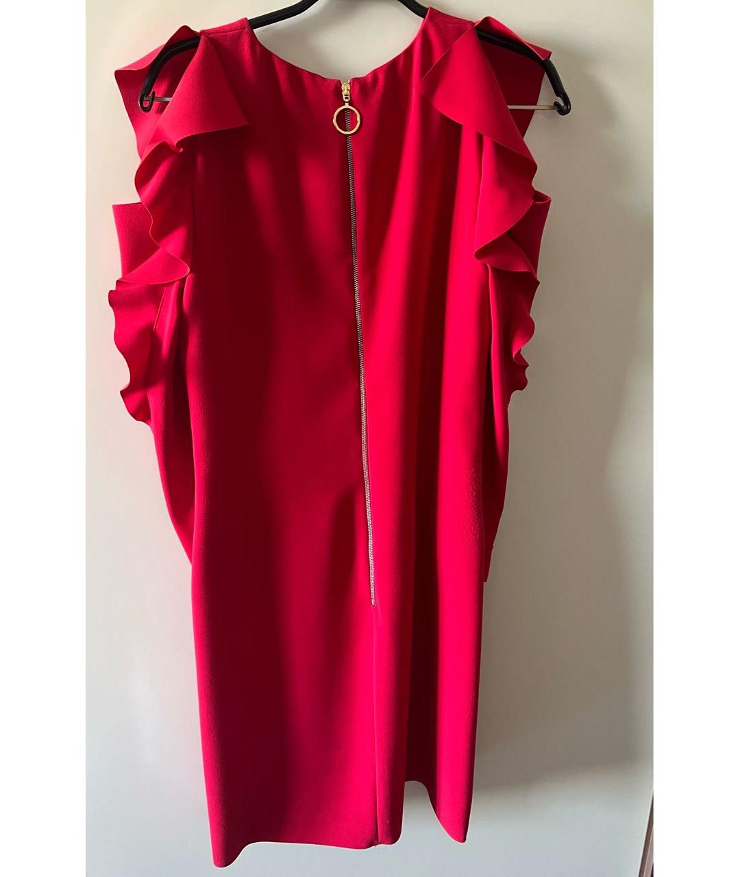 PINKO Красное полиэстеровое коктейльное платье, фото 2