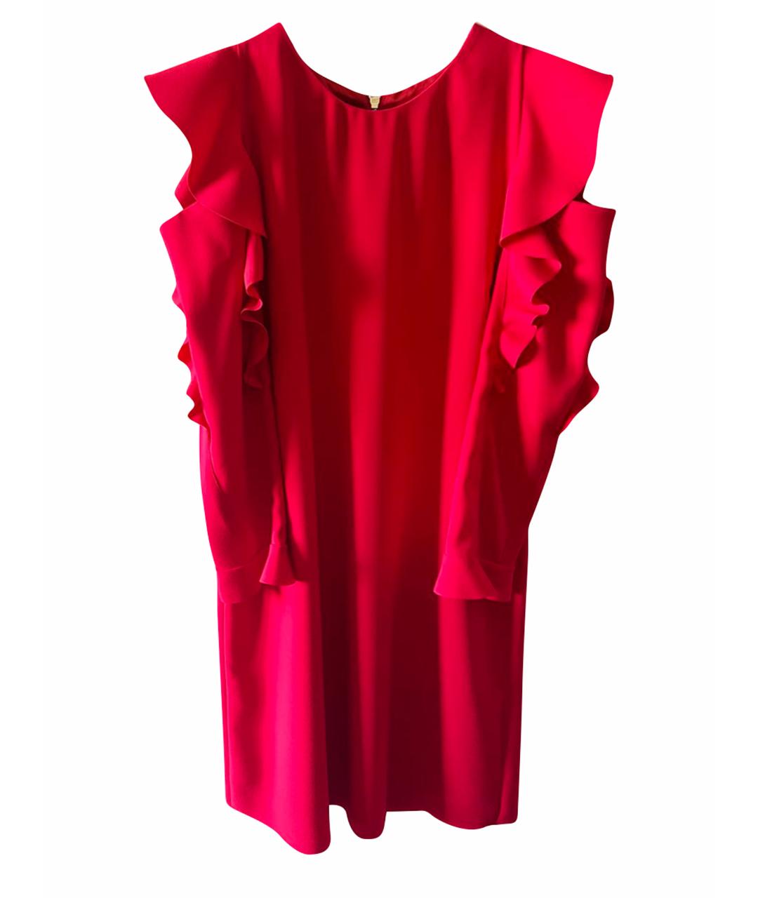 PINKO Красное полиэстеровое коктейльное платье, фото 1