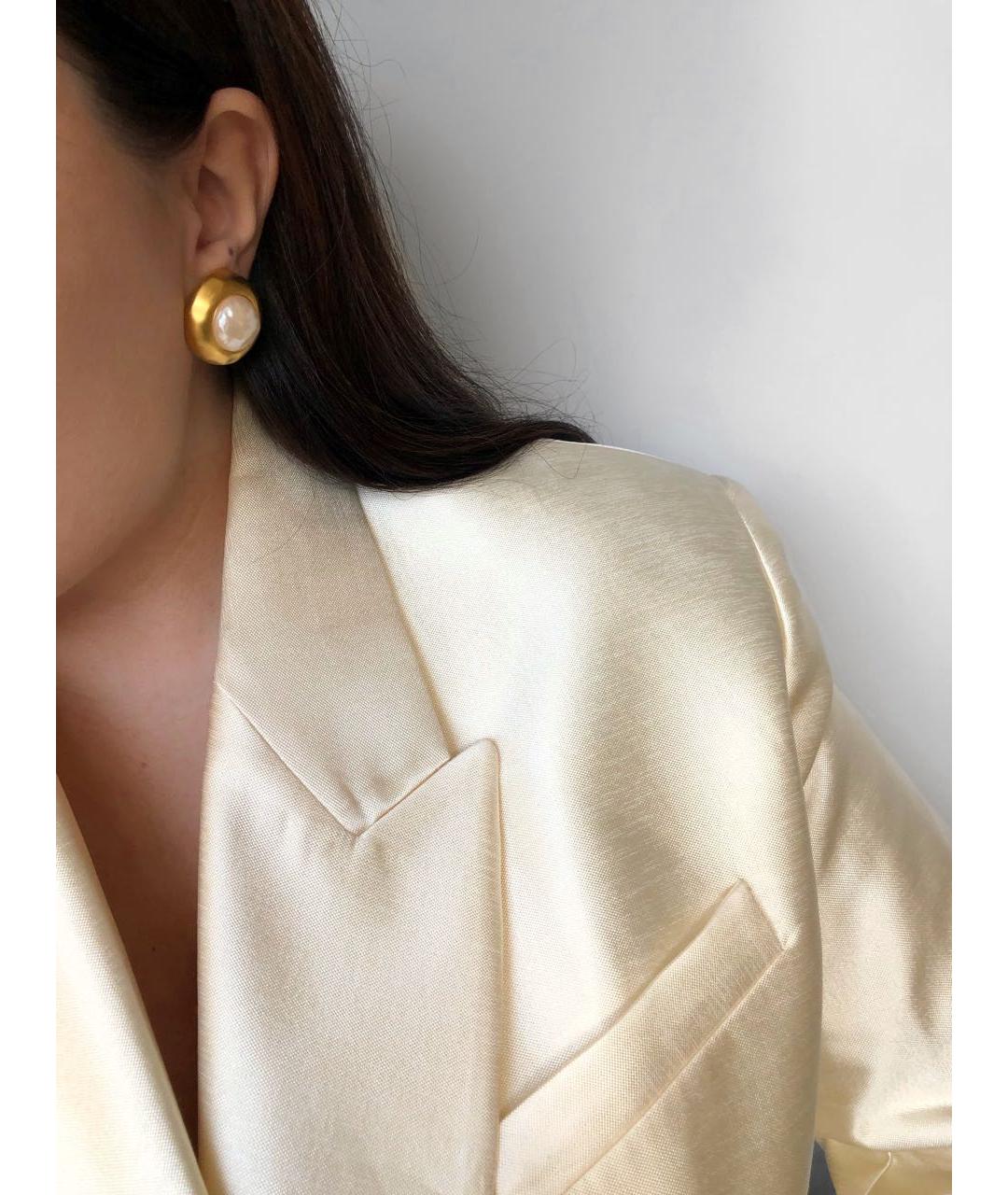 GIVENCHY Золотые металлические клипсы, фото 5