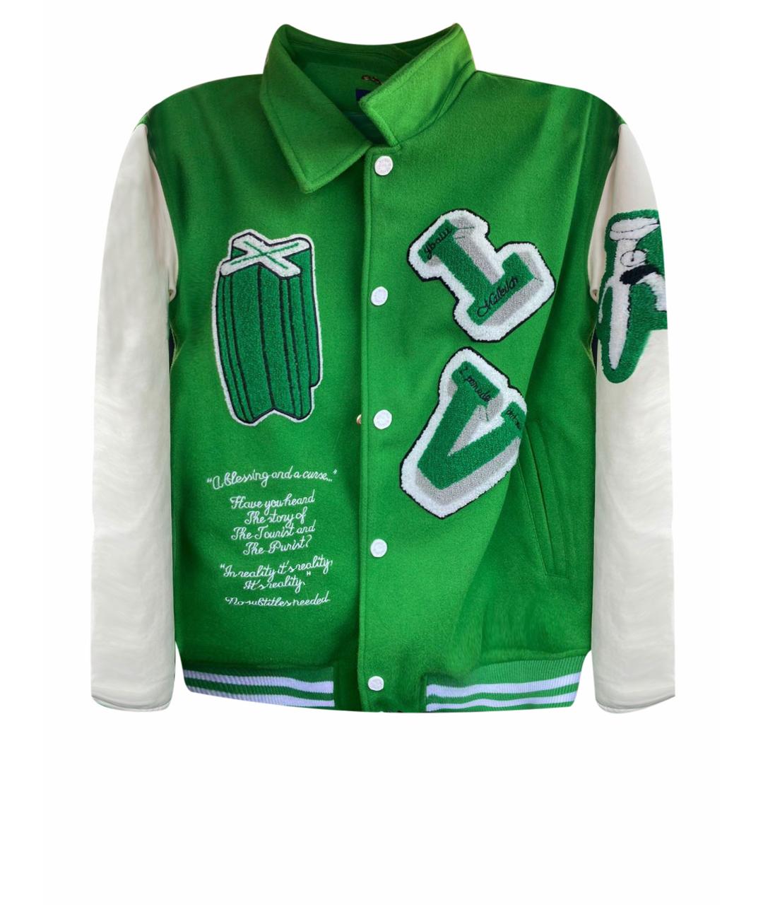 LOUIS VUITTON Зеленая шерстяная куртка, фото 1