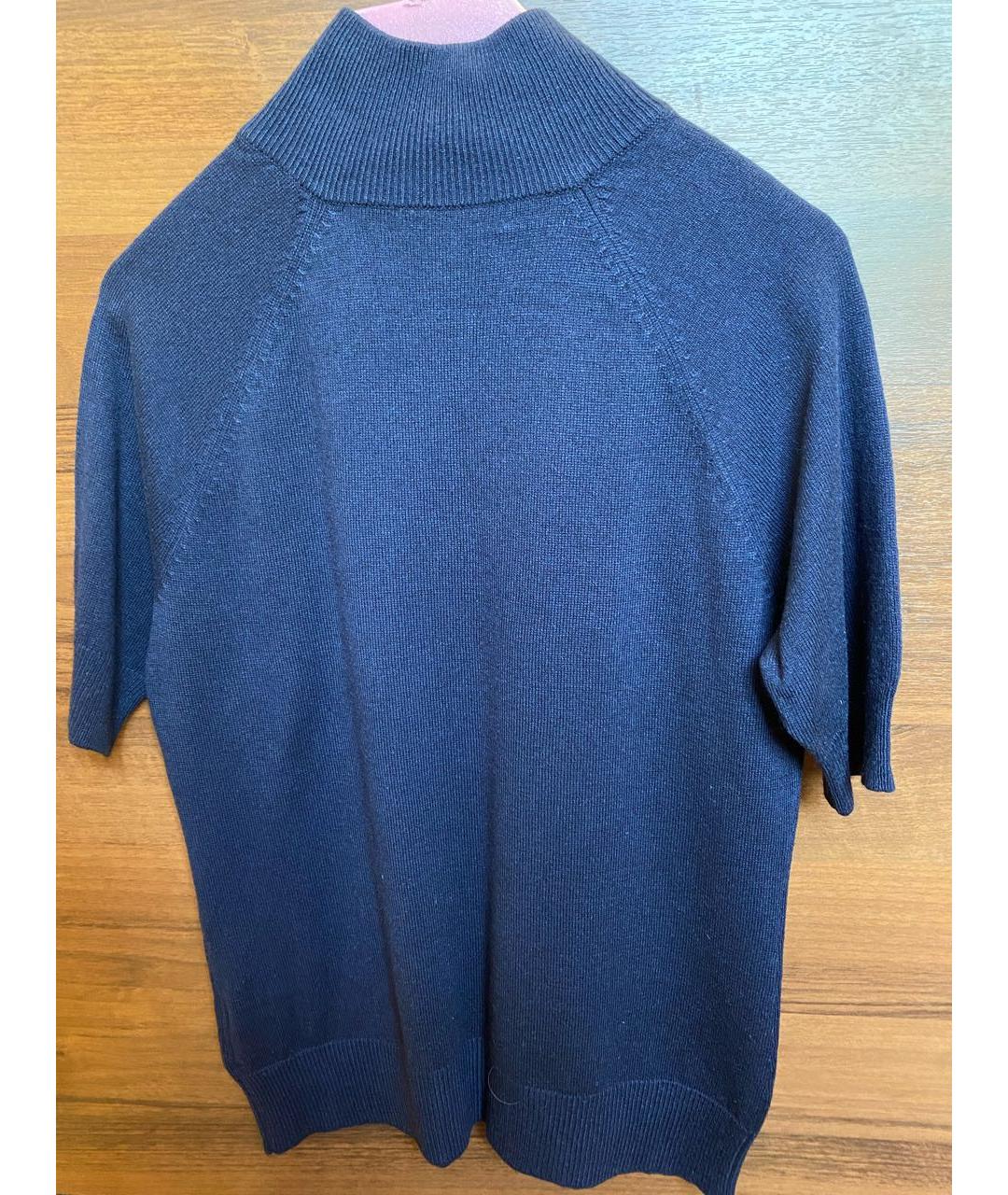 RALPH LAUREN Синий кашемировый джемпер / свитер, фото 2