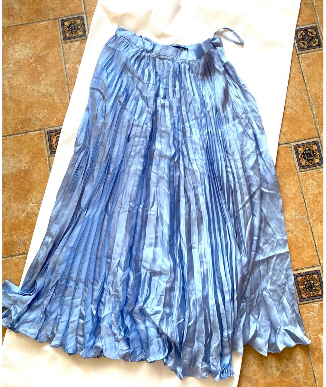 RALPH LAUREN Голубая юбка макси, фото 4