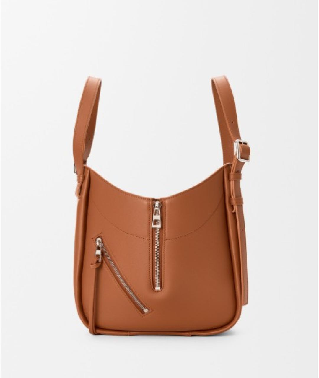 LOEWE Коричневая кожаная сумка через плечо, фото 3