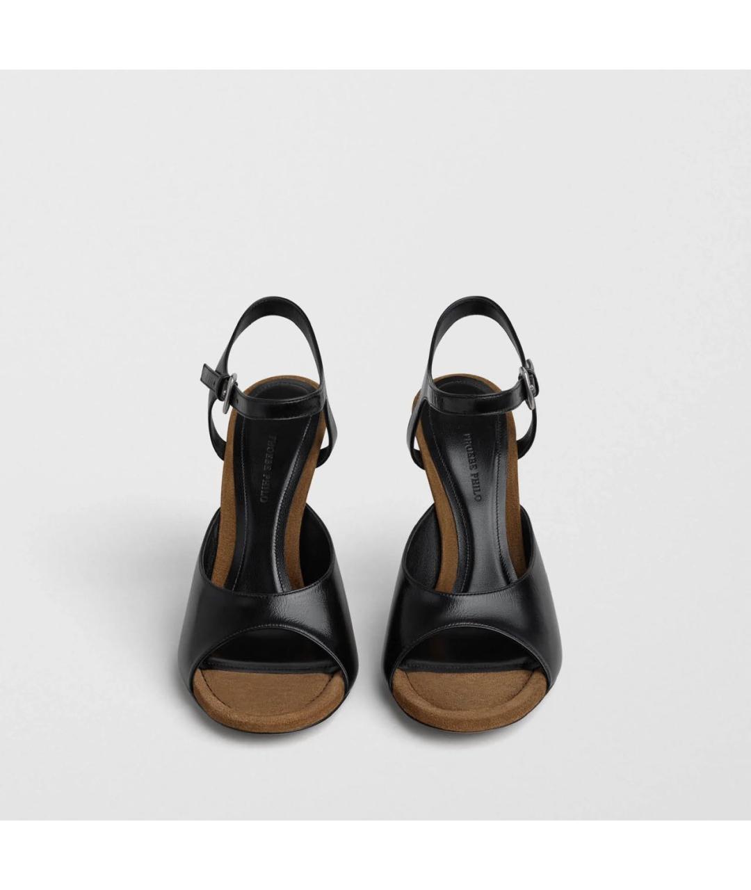PHOEBE PHILO Черные кожаные туфли, фото 2