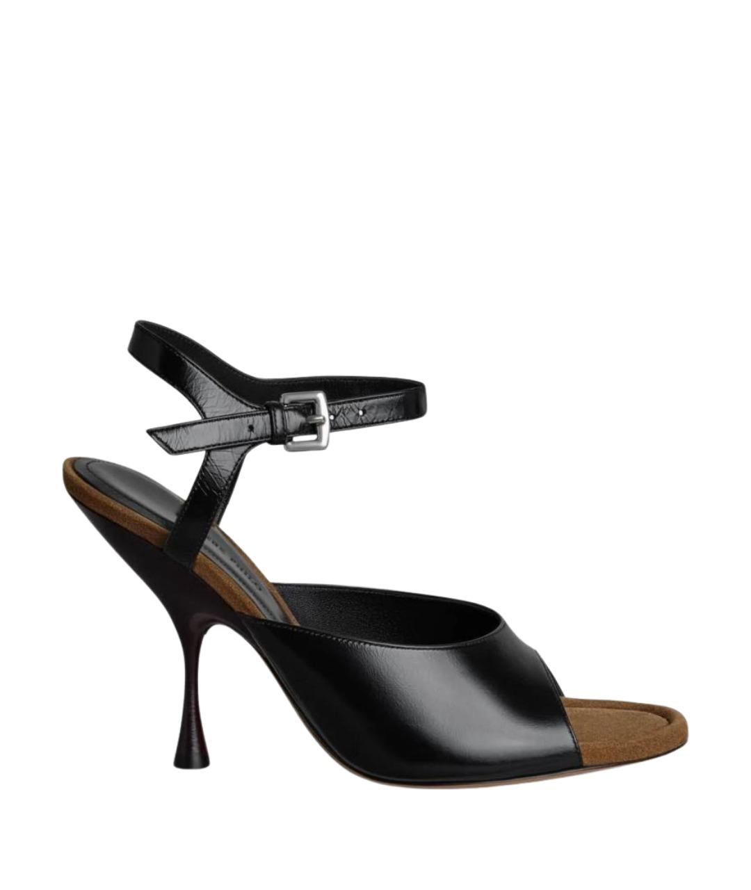 PHOEBE PHILO Черные кожаные туфли, фото 1