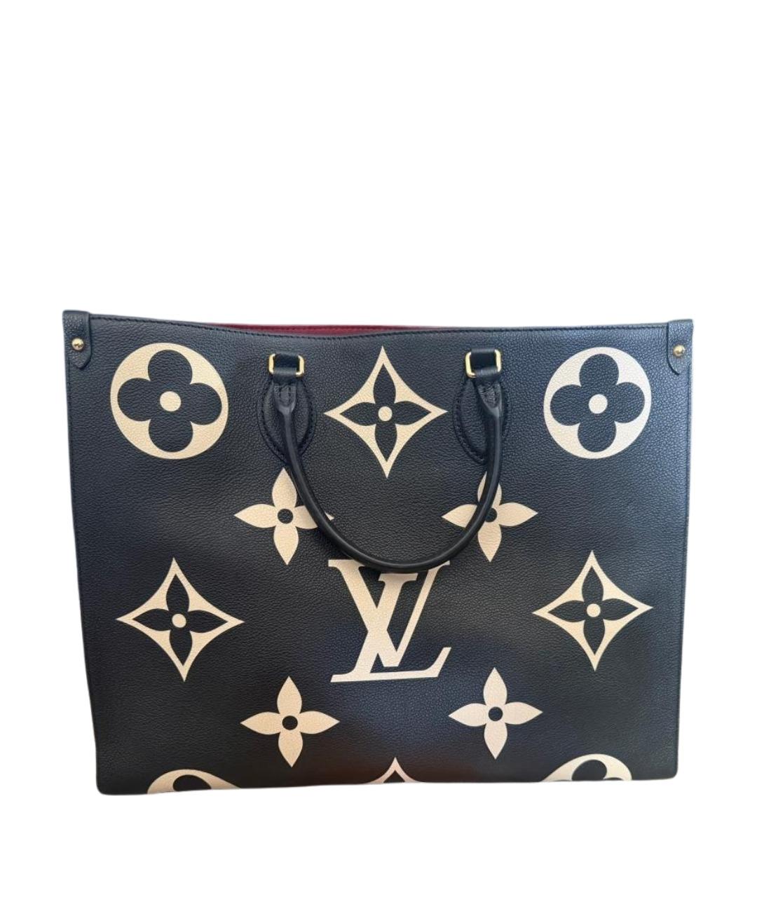 LOUIS VUITTON Черная кожаная сумка через плечо, фото 1