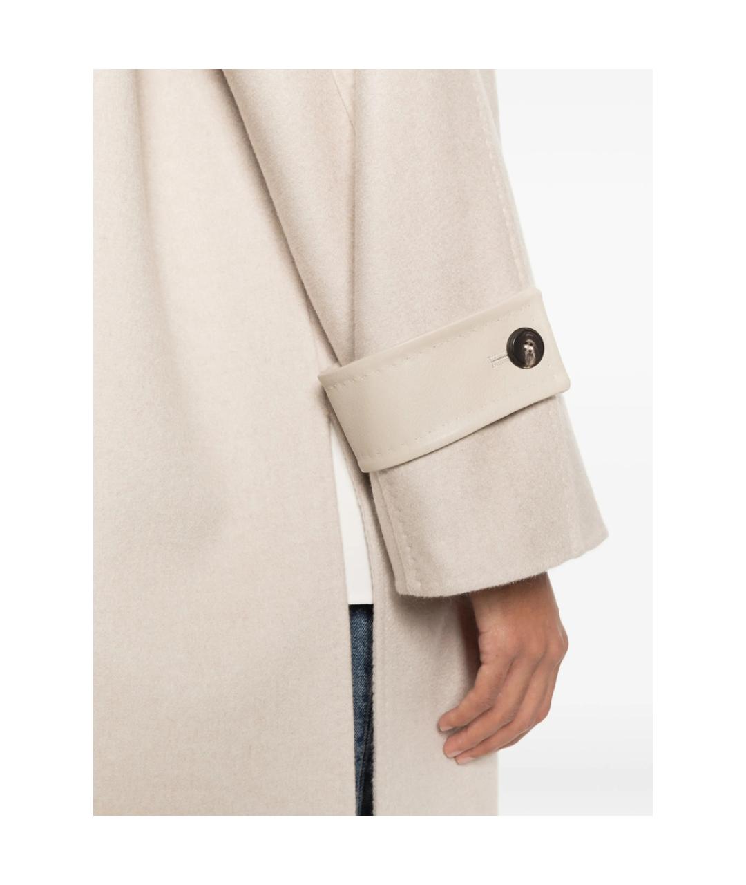 MAX MARA Бежевое кашемировое пальто, фото 3