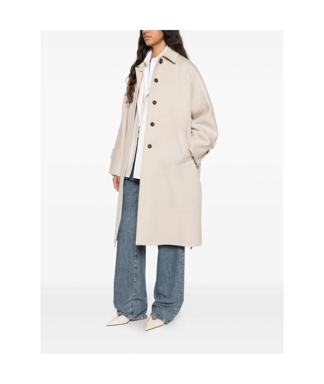 MAX MARA Бежевое кашемировое пальто, фото 4