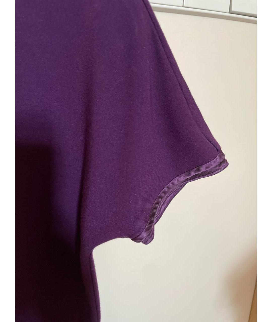MAX MARA Фиолетовая вискозная блузы, фото 4