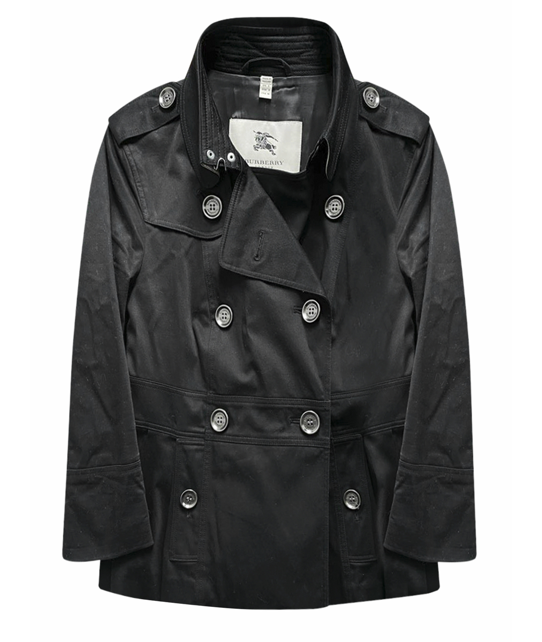 BURBERRY Черный хлопковый жакет/пиджак, фото 1