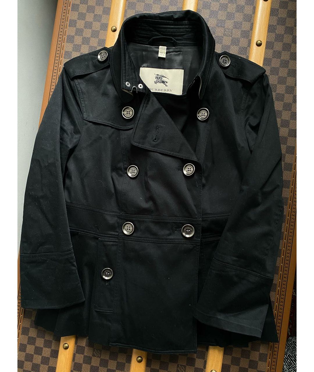 BURBERRY Черный хлопковый жакет/пиджак, фото 2