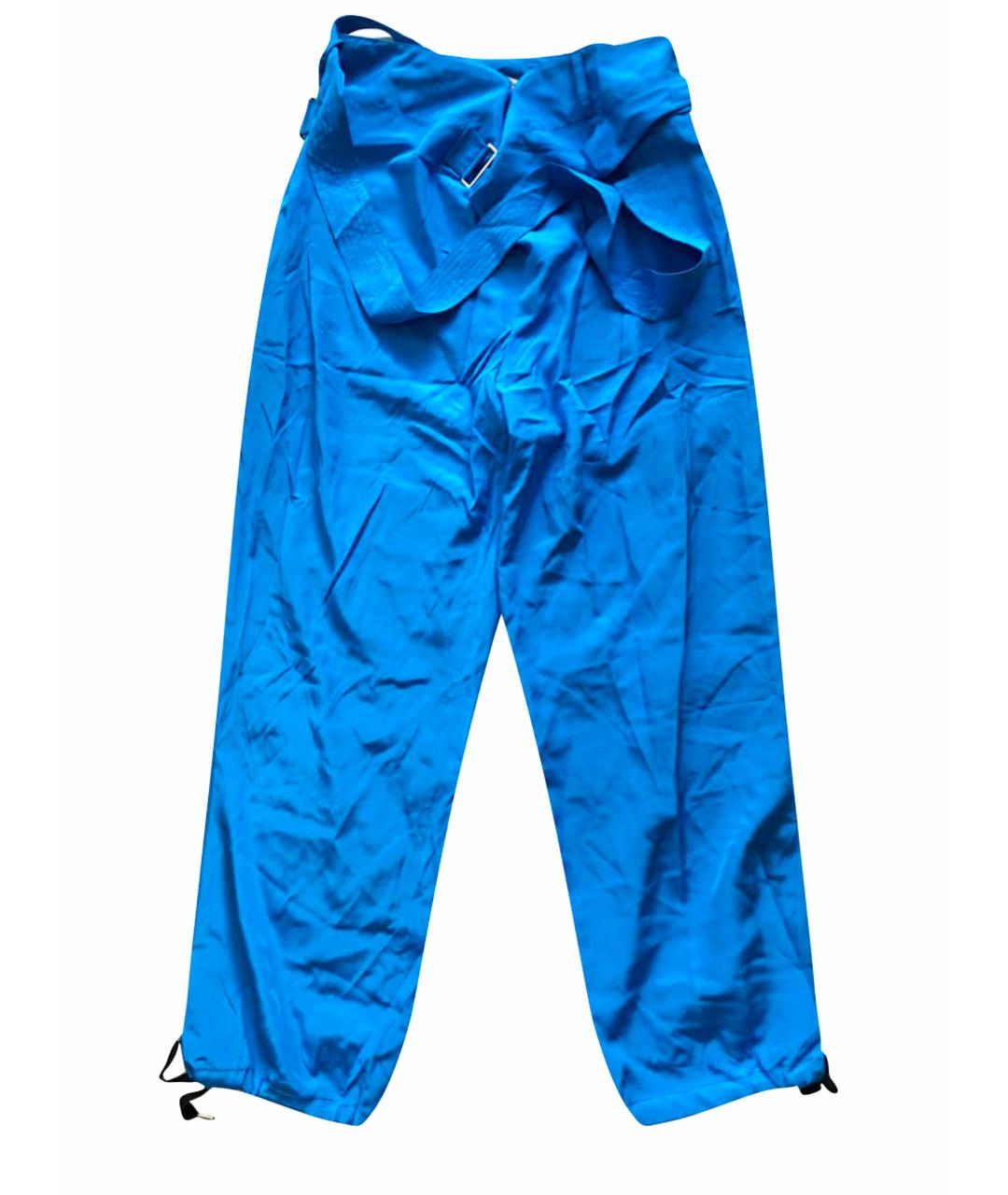 DIANE VON FURSTENBERG Голубые брюки широкие, фото 1