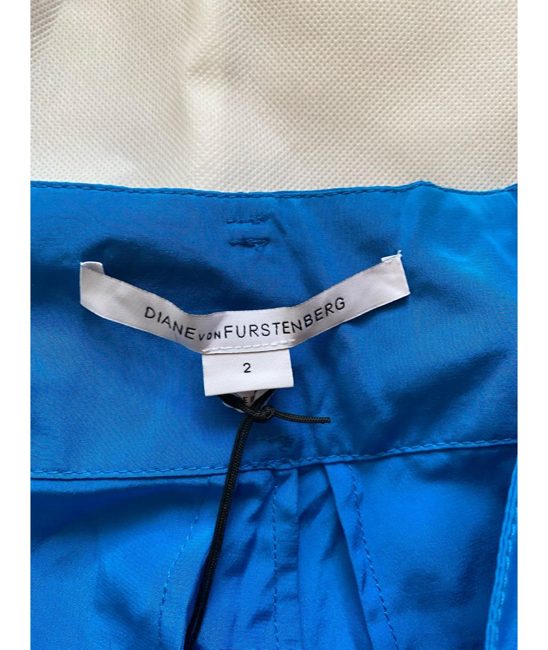 DIANE VON FURSTENBERG Голубые брюки широкие, фото 2