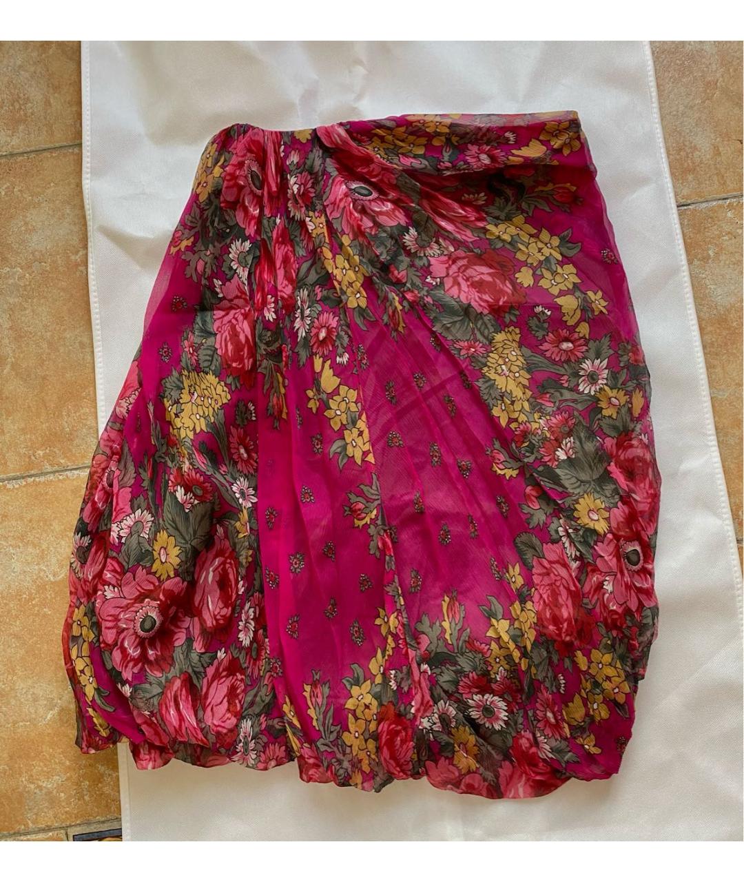 KENZO Фиолетовая юбка миди, фото 4