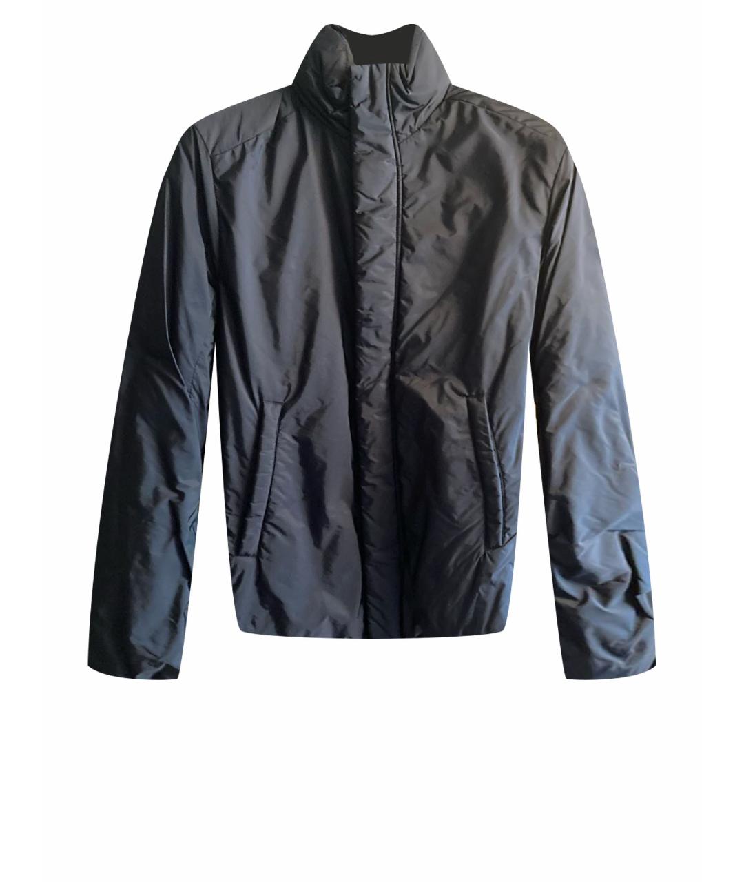 PRADA Темно-синяя полиамидовая куртка, фото 1