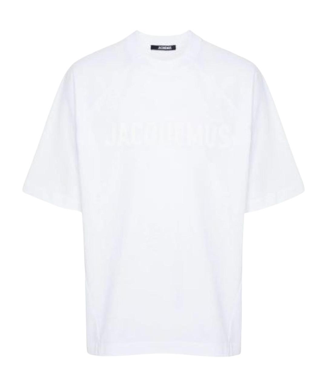 JACQUEMUS Белая хлопковая футболка, фото 1