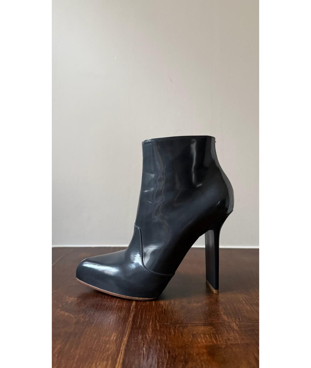 MAISON MARGIELA Серые кожаные ботинки, фото 8