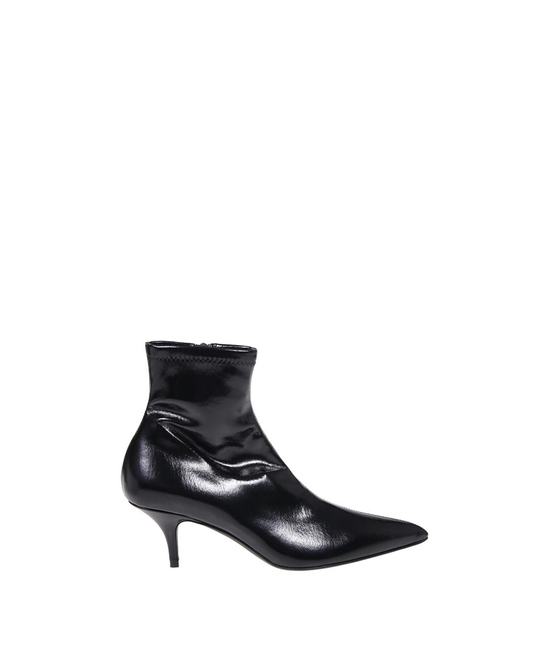CELINE Черные кожаные ботильоны, фото 4