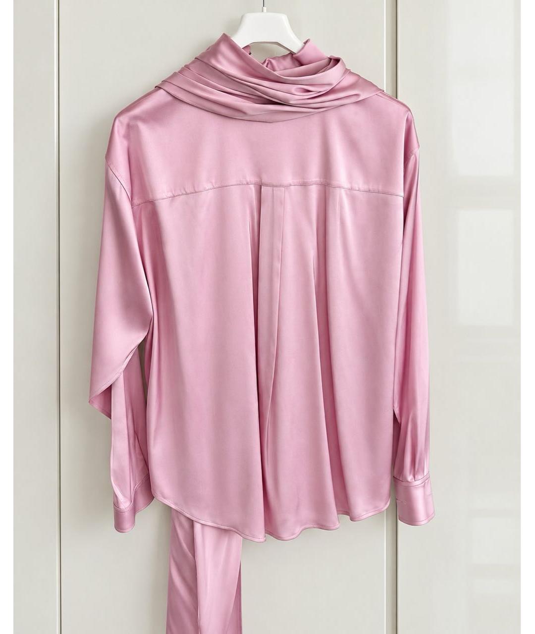 ACNE STUDIOS Розовая вискозная блузы, фото 2