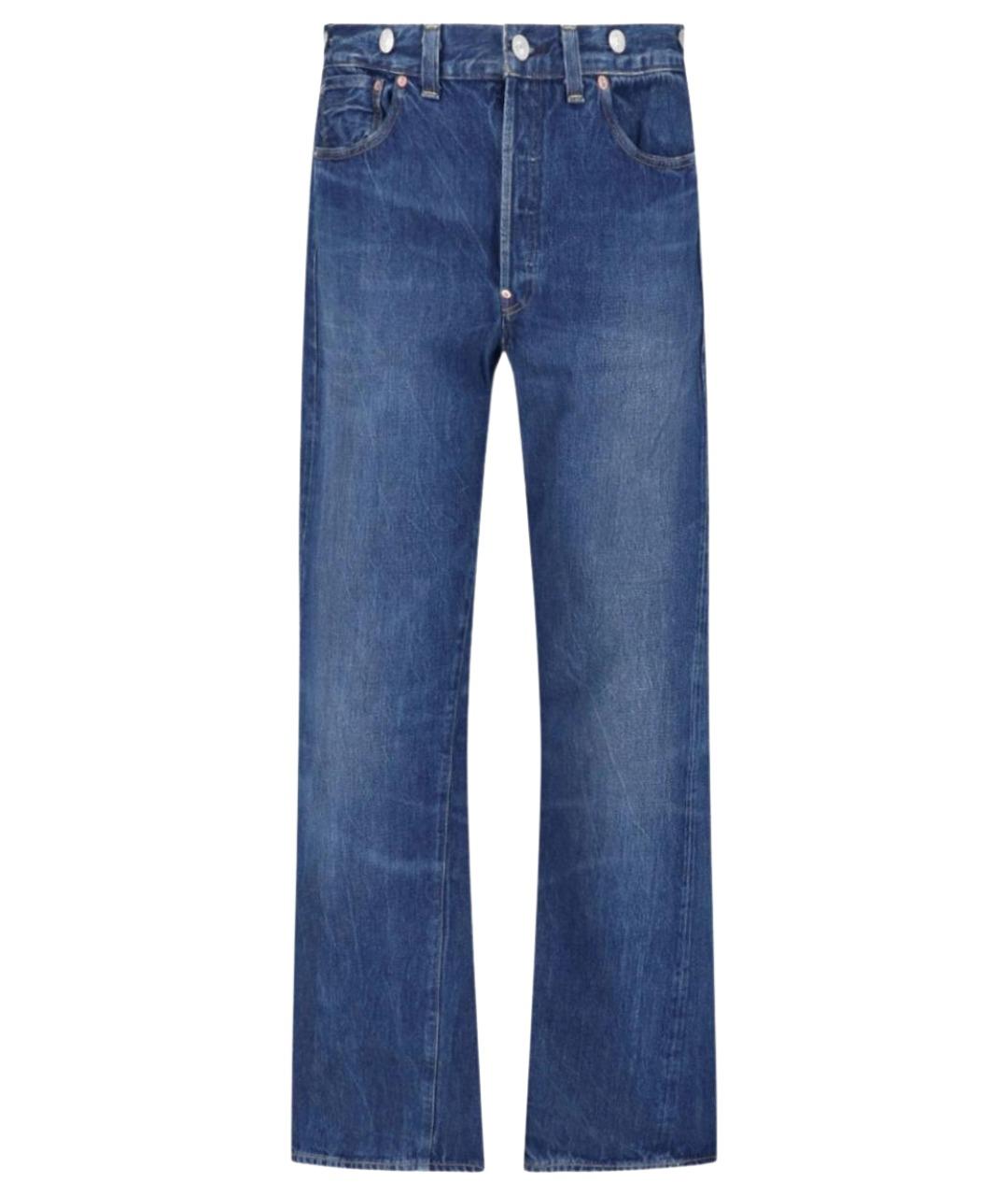 LEVI'S Синие хлопковые прямые джинсы, фото 1