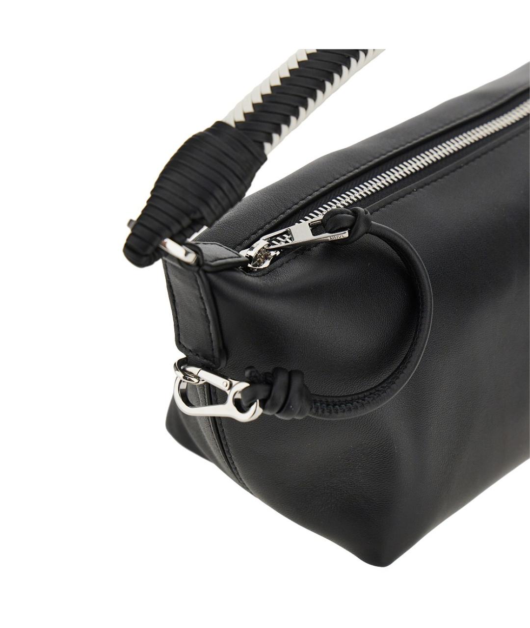 LOEWE Черная кожаная сумка через плечо, фото 4