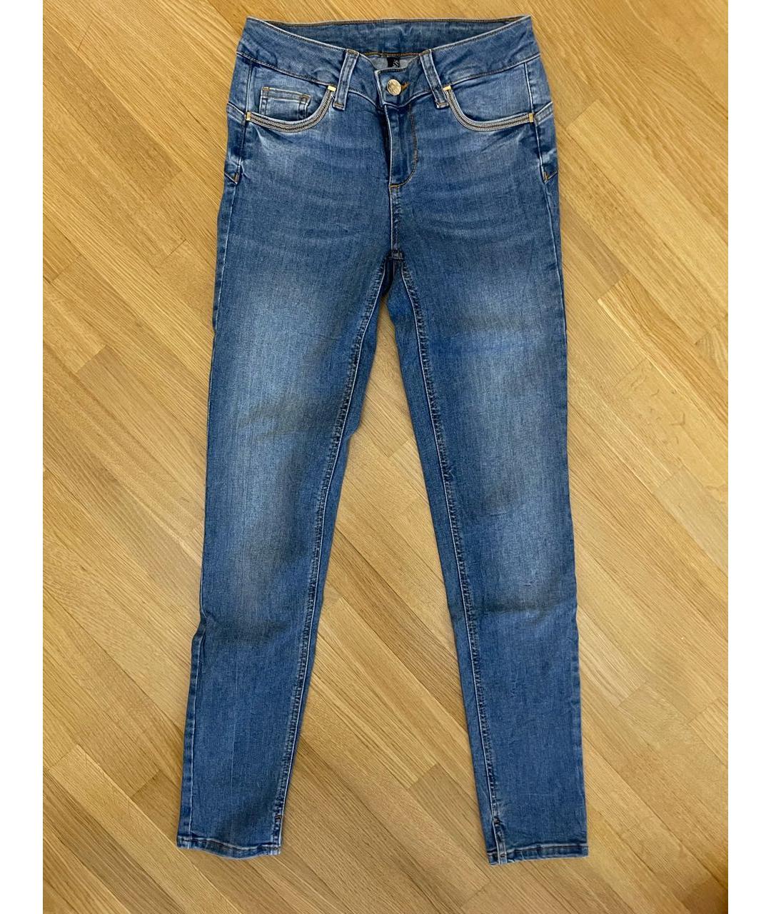 LIU JO Синие прямые джинсы, фото 5