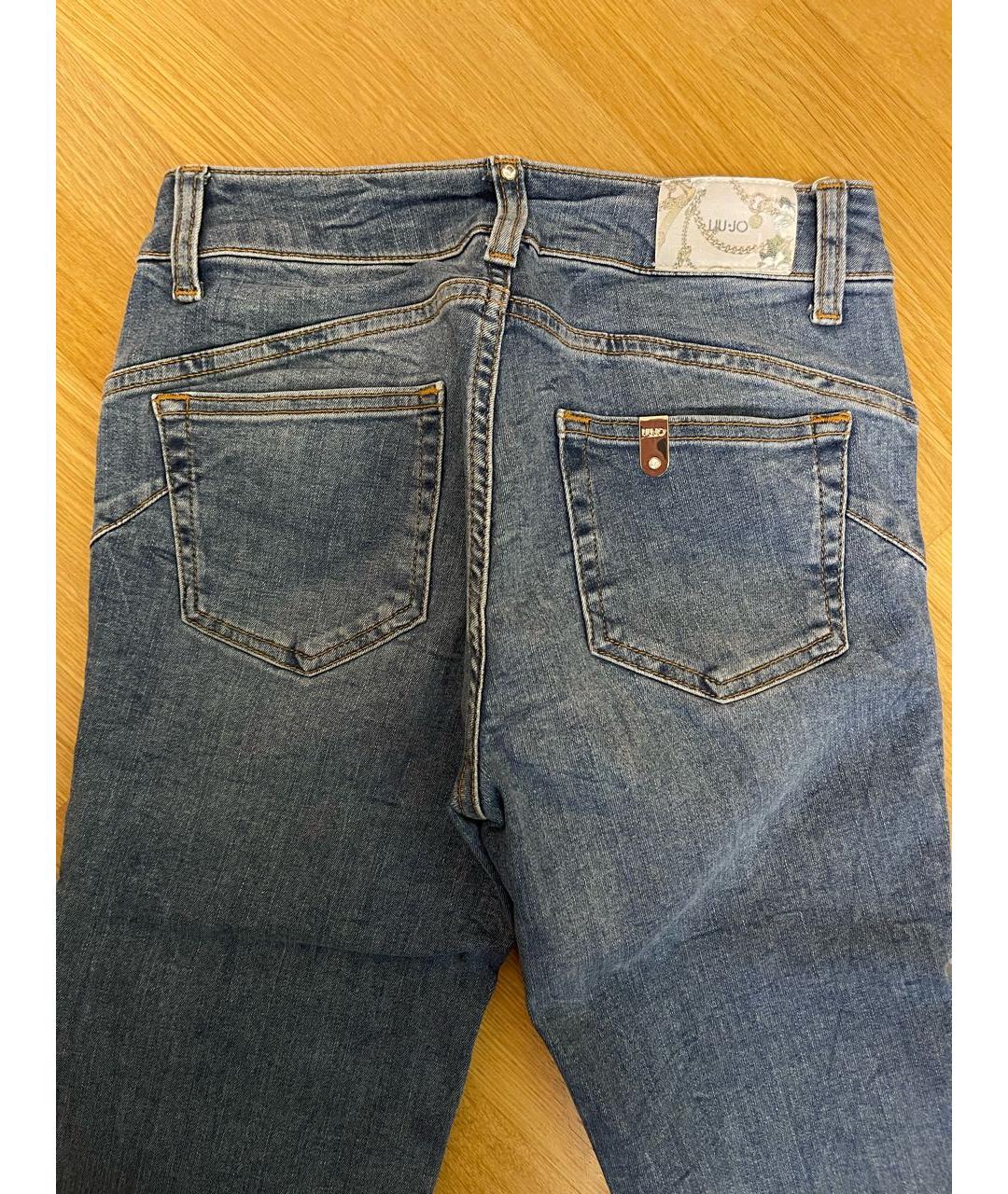 LIU JO Синие прямые джинсы, фото 4