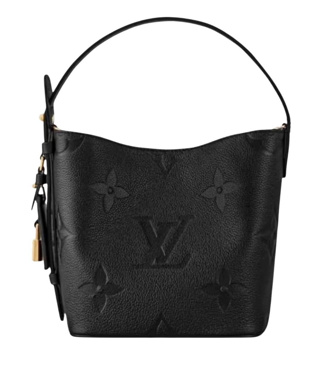LOUIS VUITTON Черная кожаная сумка тоут, фото 1