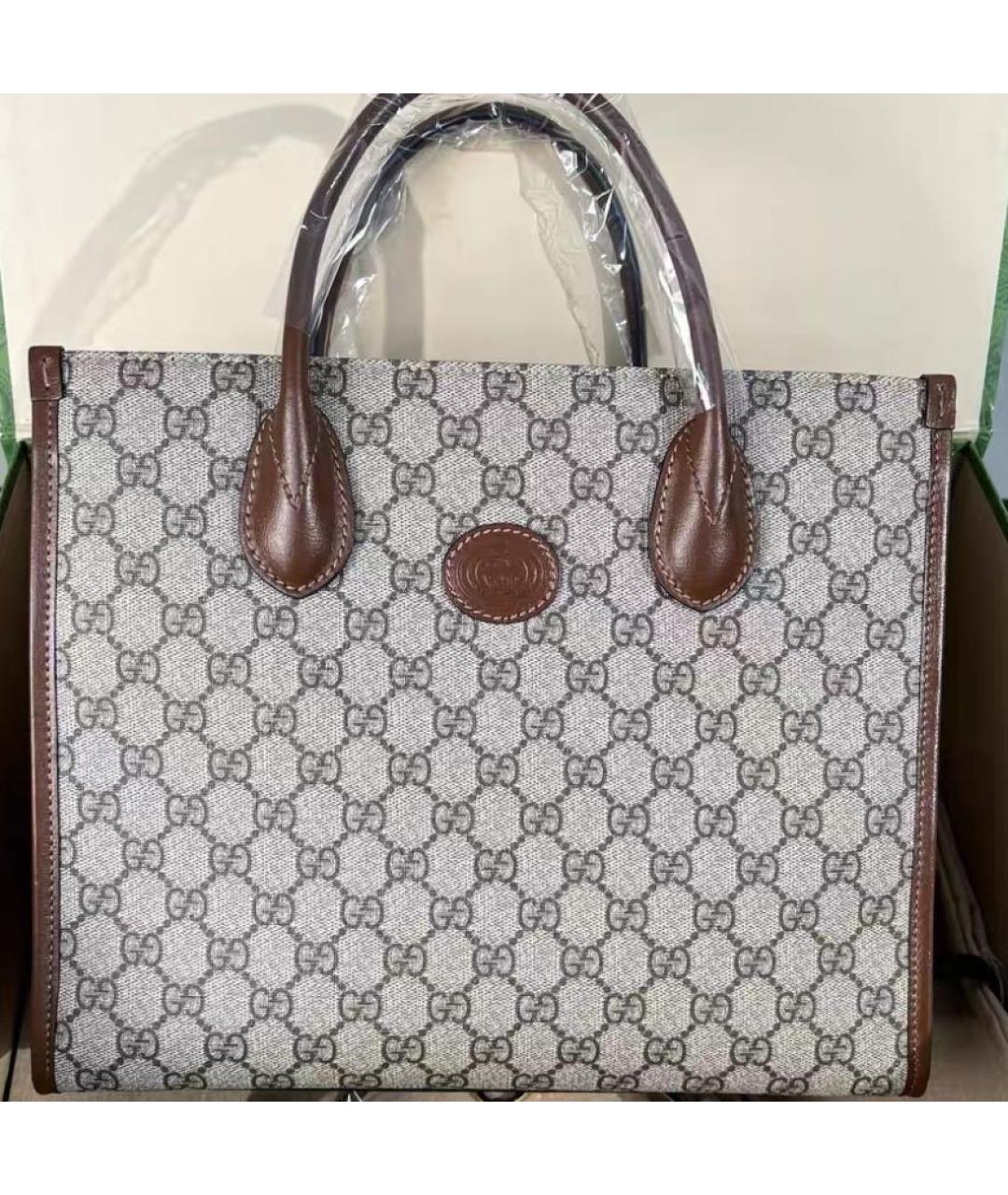GUCCI Бежевая сумка тоут, фото 2