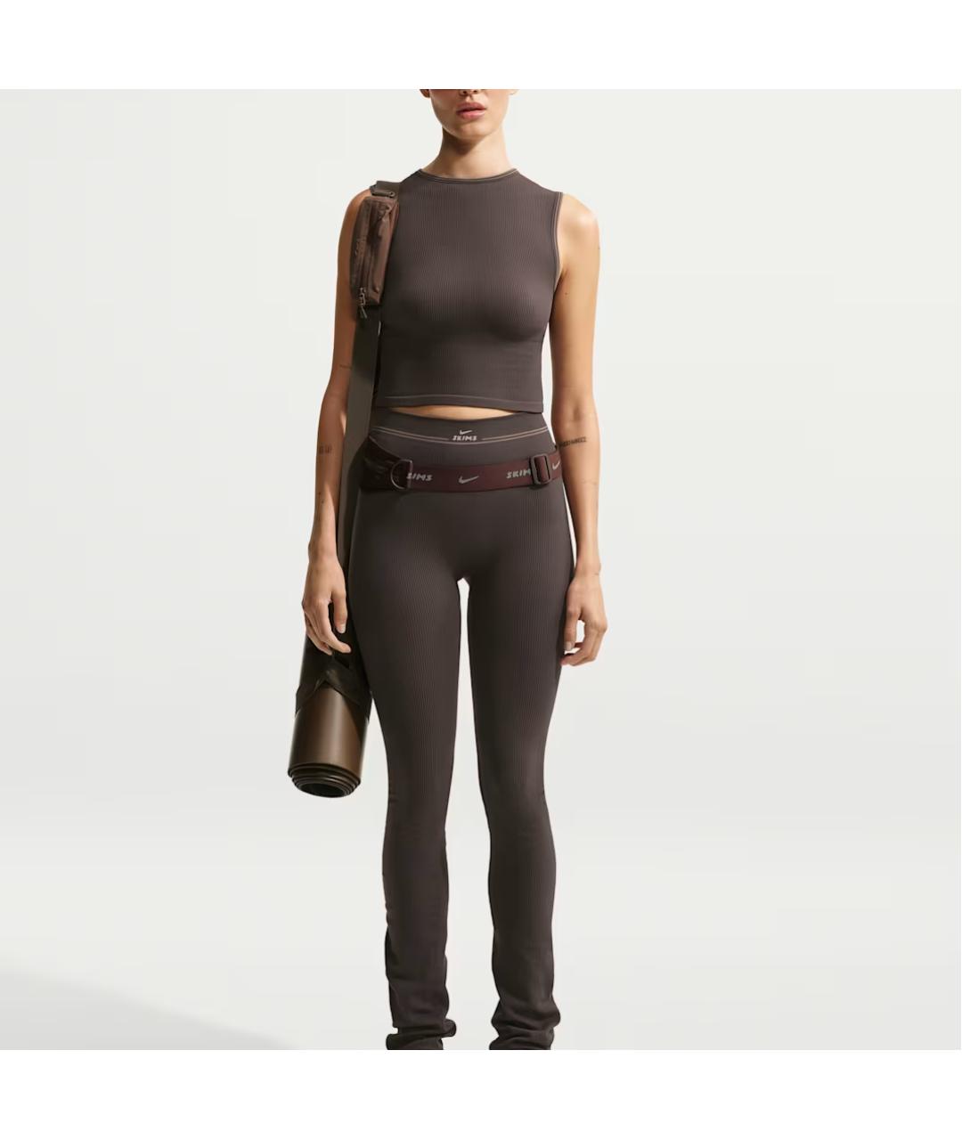 NIKE Коричневая майка, фото 2