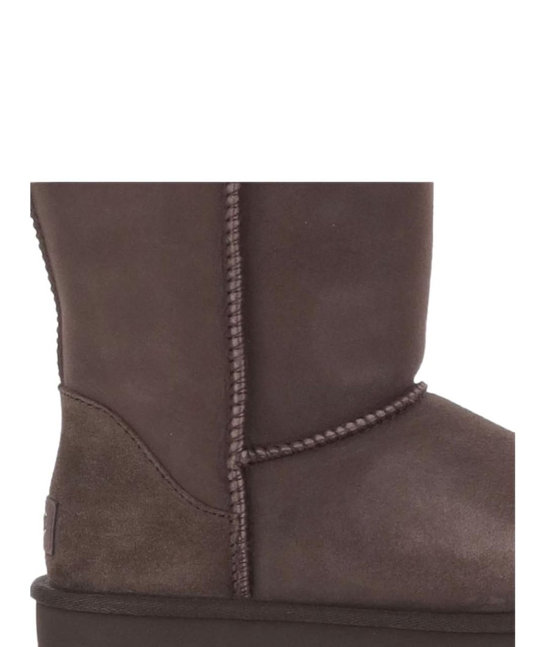 UGG Коричневые замшевые сапоги, фото 3