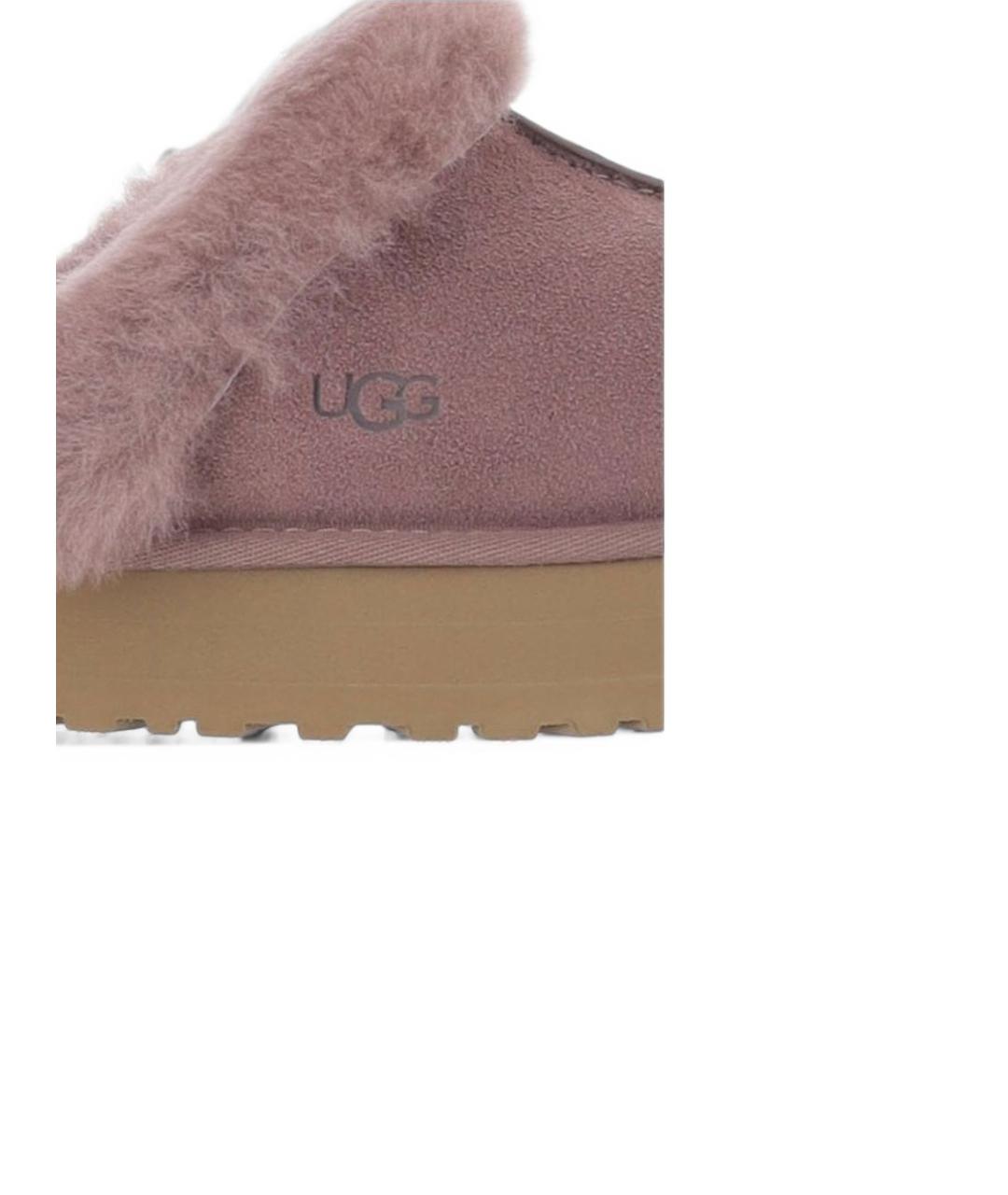 UGG Розовые замшевые мюли, фото 4
