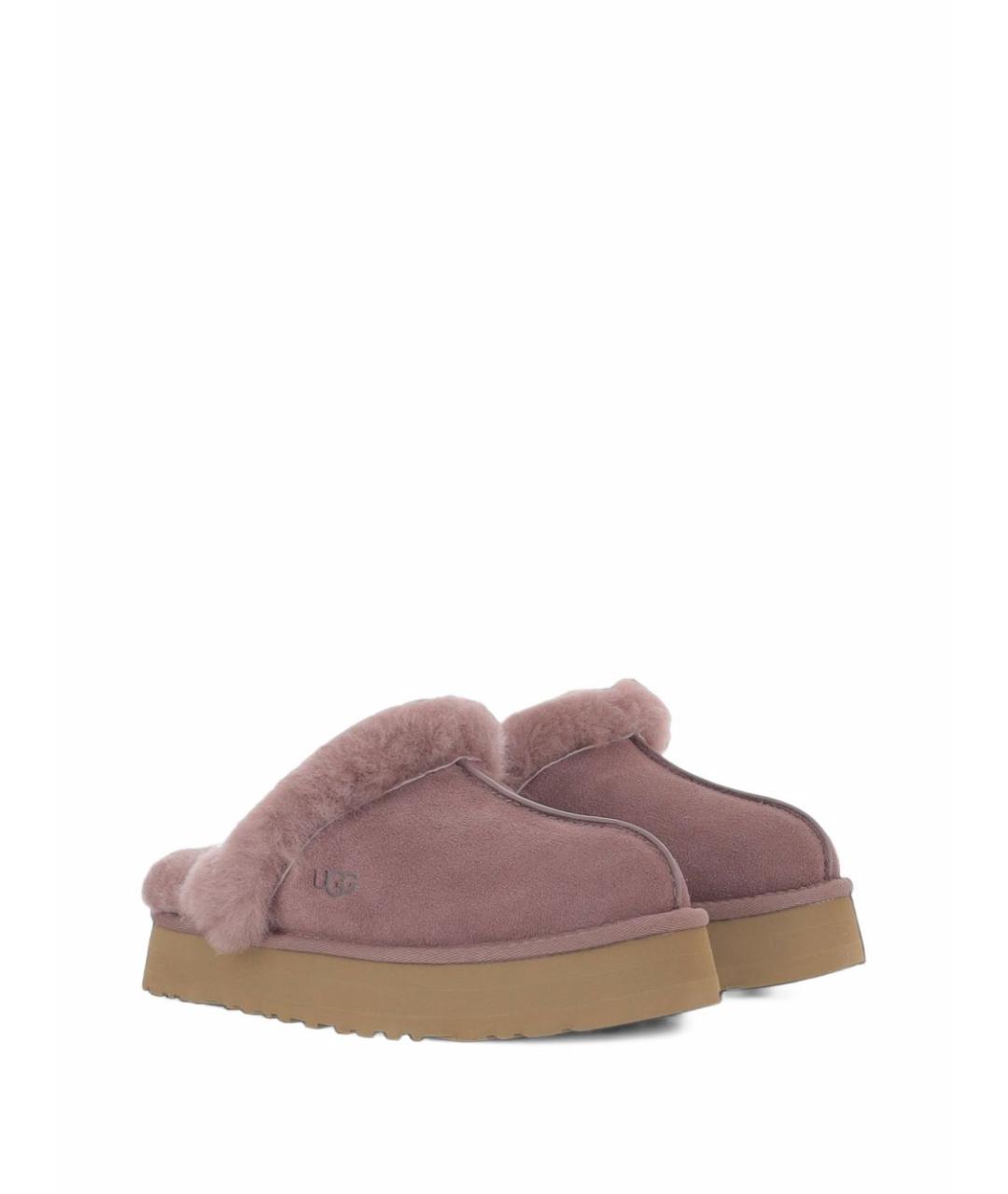 UGG Розовые замшевые мюли, фото 5