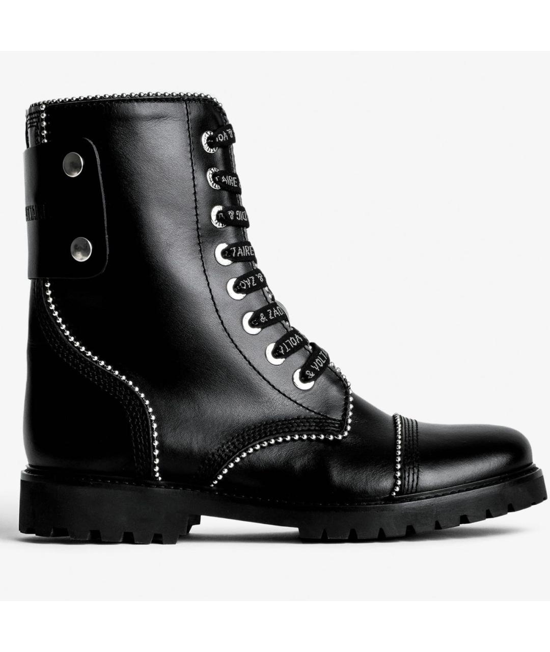 ZADIG & VOLTAIRE Черные кожаные ботинки, фото 4