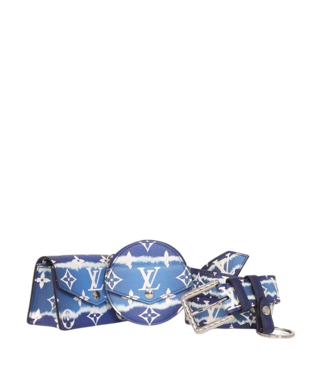 LOUIS VUITTON Синий ремень, фото 1